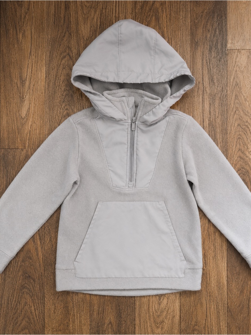 all in motion Light Gray Kids Hooded Fleece Pullover